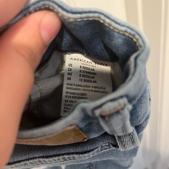 American Eagle Straight Leg Jeans Size 8 Regular - Picture 4 of 4